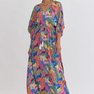 NWT Colorful print Maxi Dress